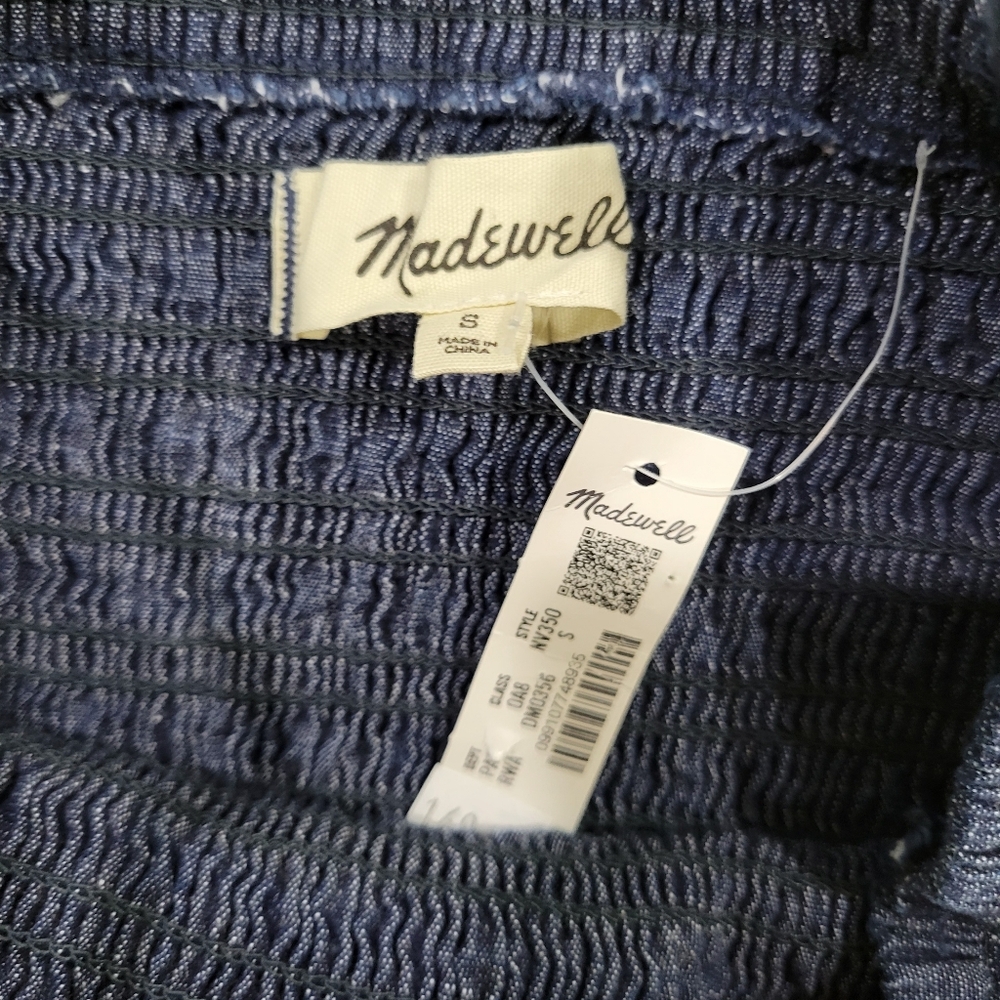 Madewell Smocked Maxi Dress NV350 NWT Size S - Picture 11 of 12